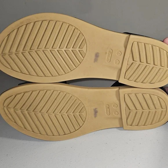 Croc Tulum Open Toe Sandals black Size 9 Comfy & Stylish - Picture 13 of 15